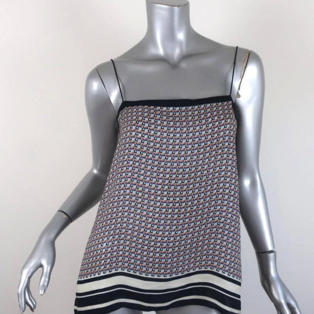 Vince 100% Silk Printed Cami Top
